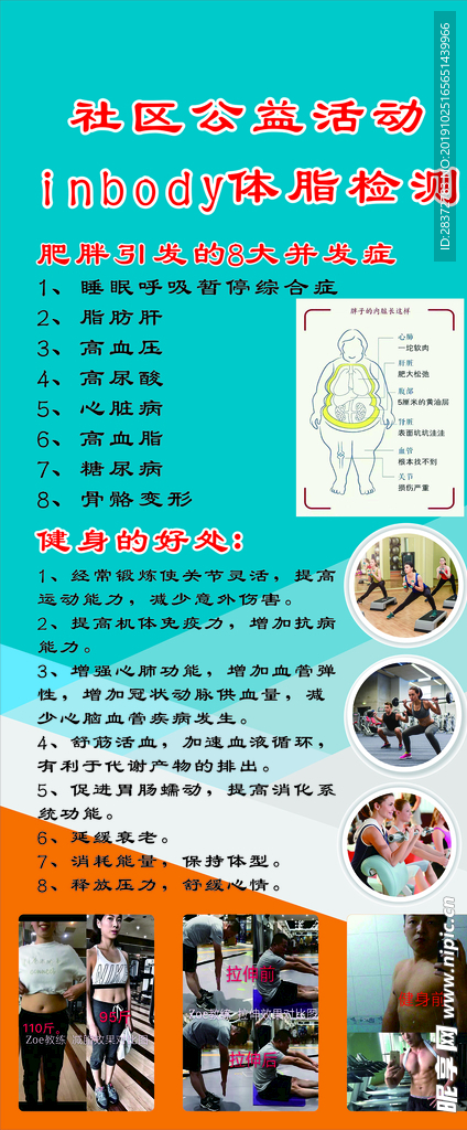 健身房展架 肥胖引发的危害