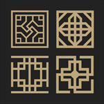 黑色 金色 矢量 AI  图