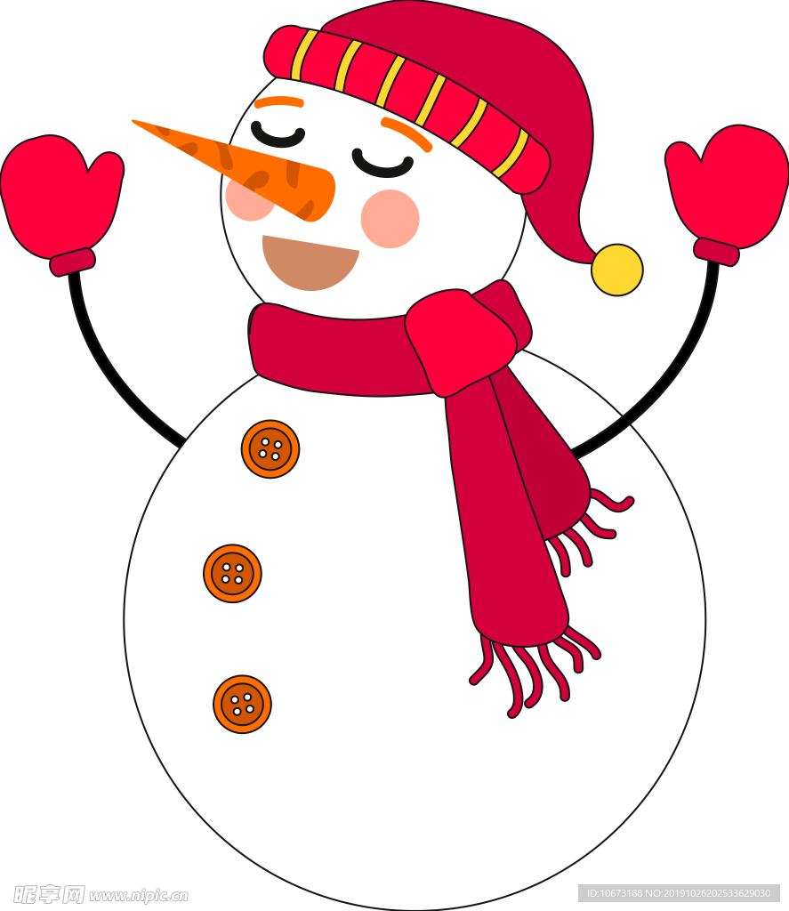 卡通雪人图片