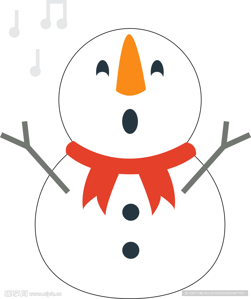 卡通雪人图片