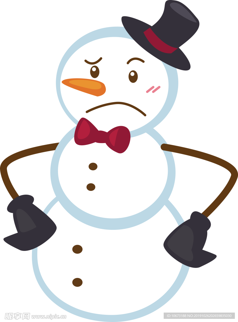 卡通雪人图片