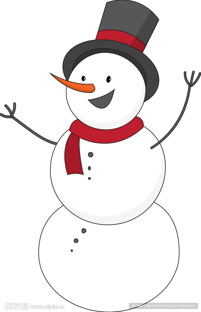 卡通雪人图片