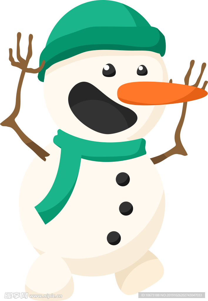 卡通雪人图片
