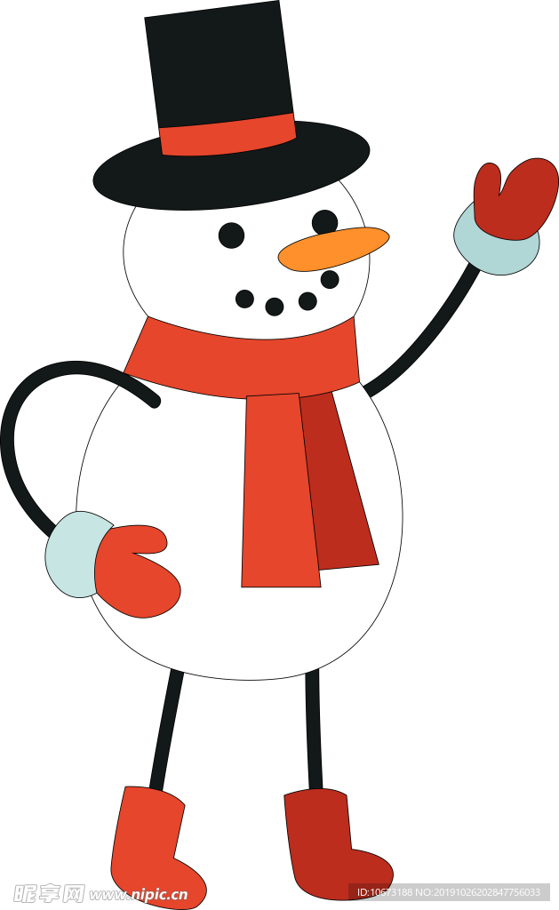 卡通雪人图片