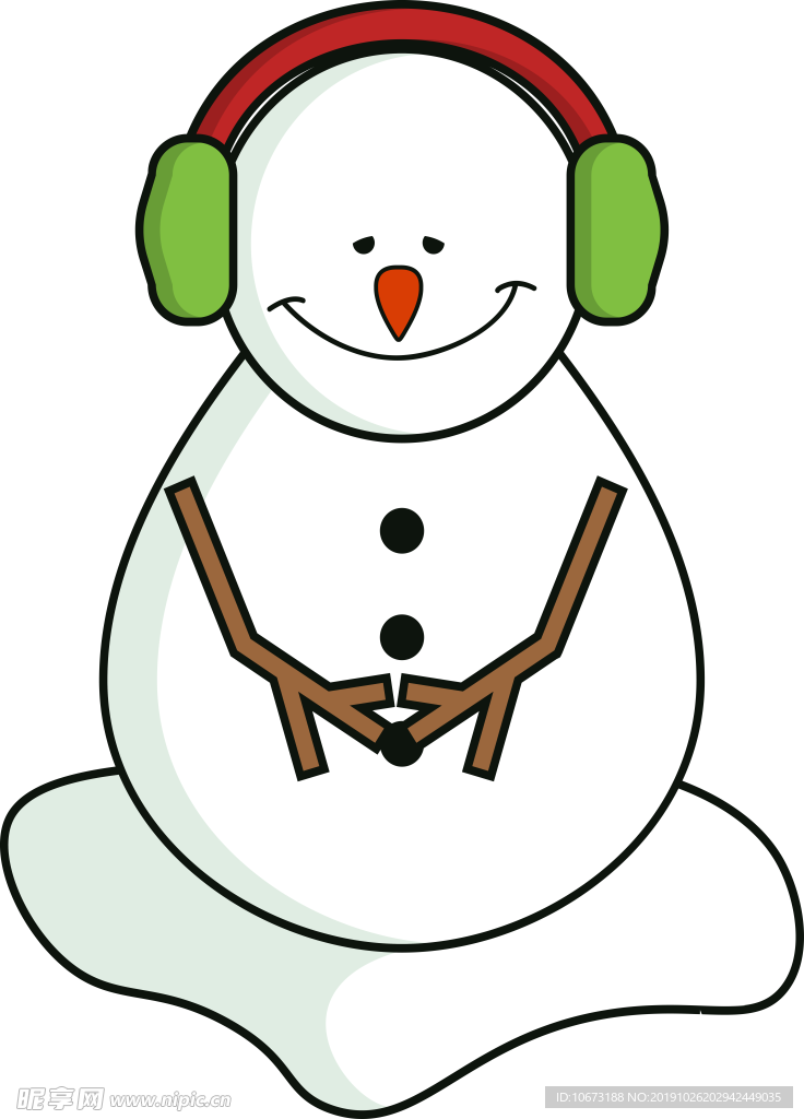 卡通雪人图片