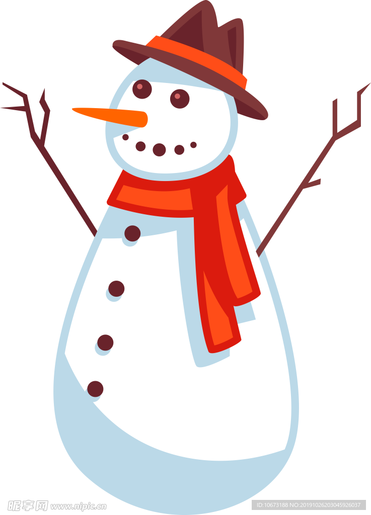 卡通雪人图片