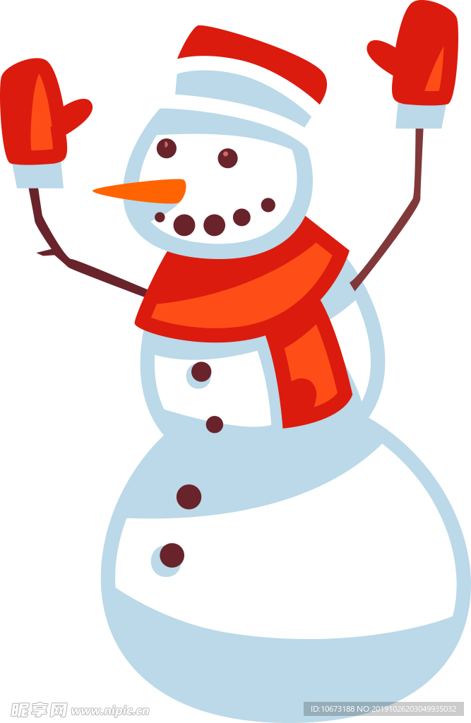 卡通雪人图片