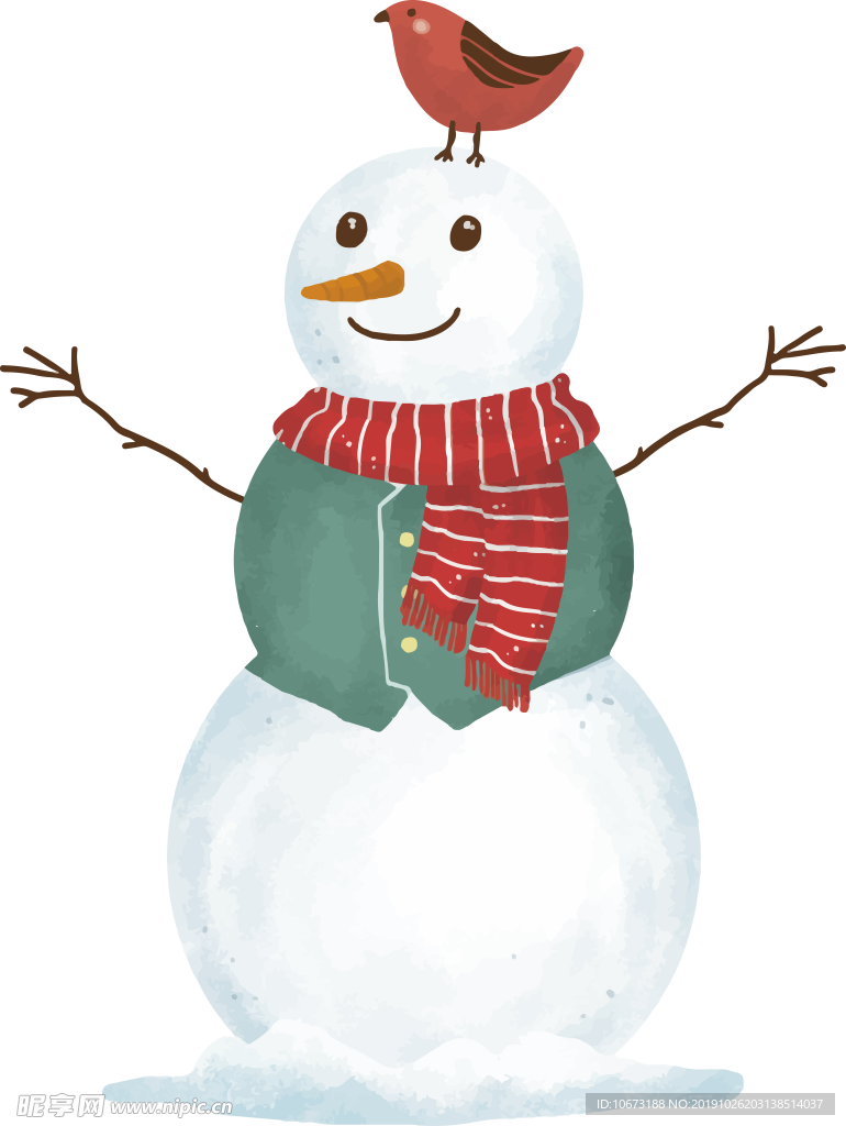 卡通雪人图片