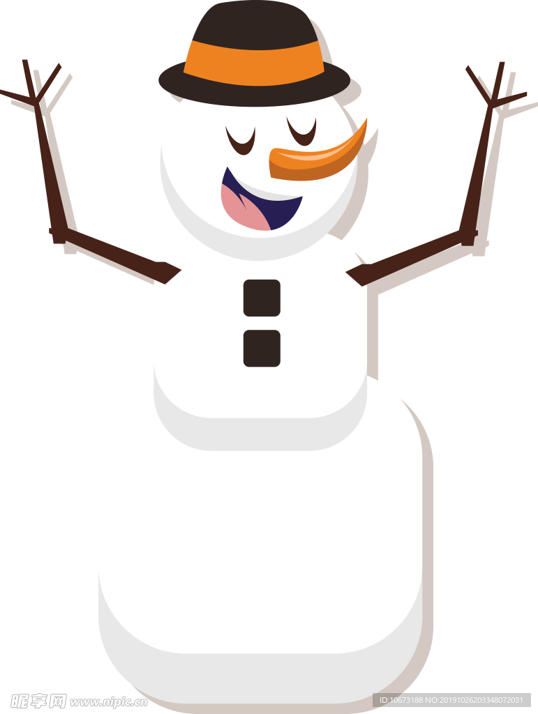 卡通雪人图片