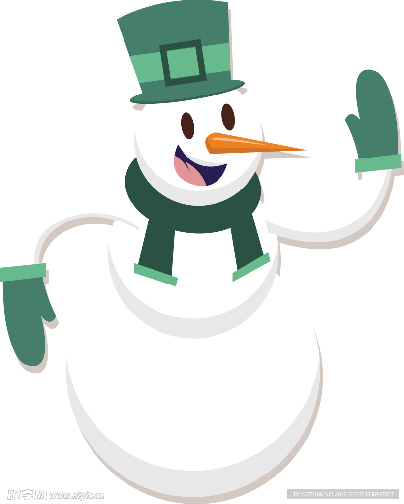 卡通雪人图片