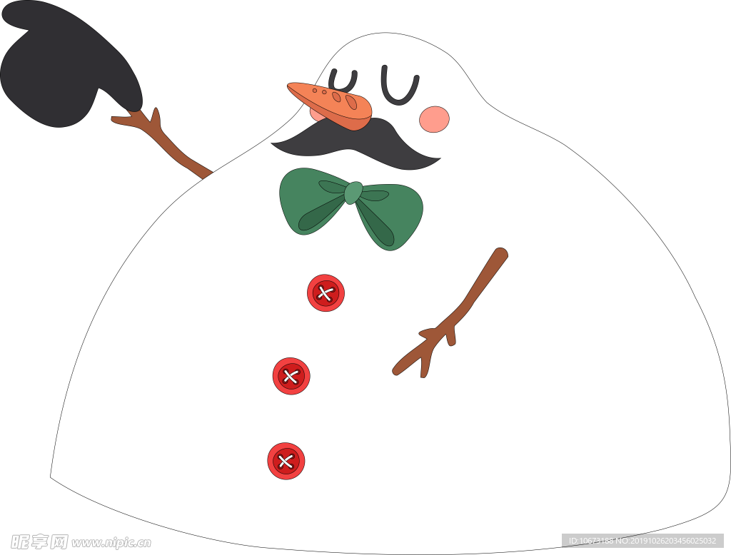卡通雪人图片