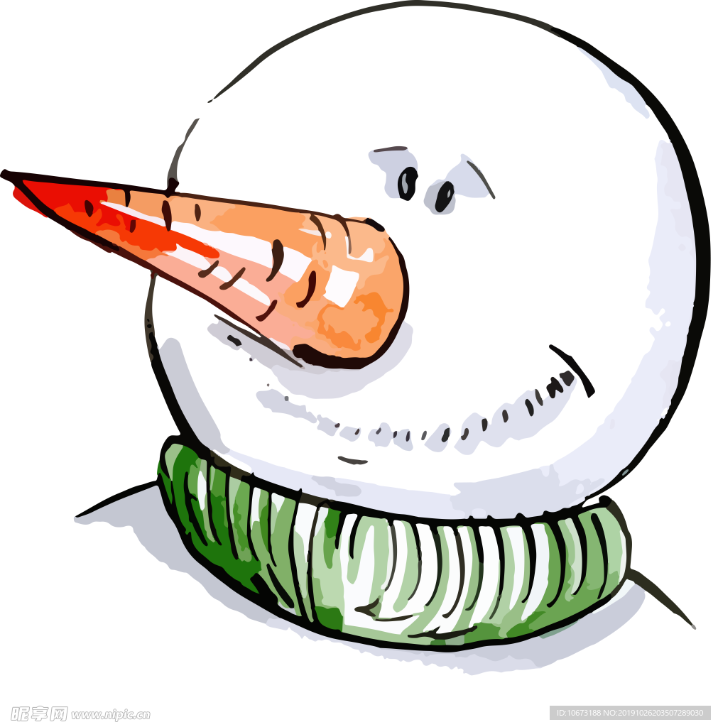 卡通雪人图片