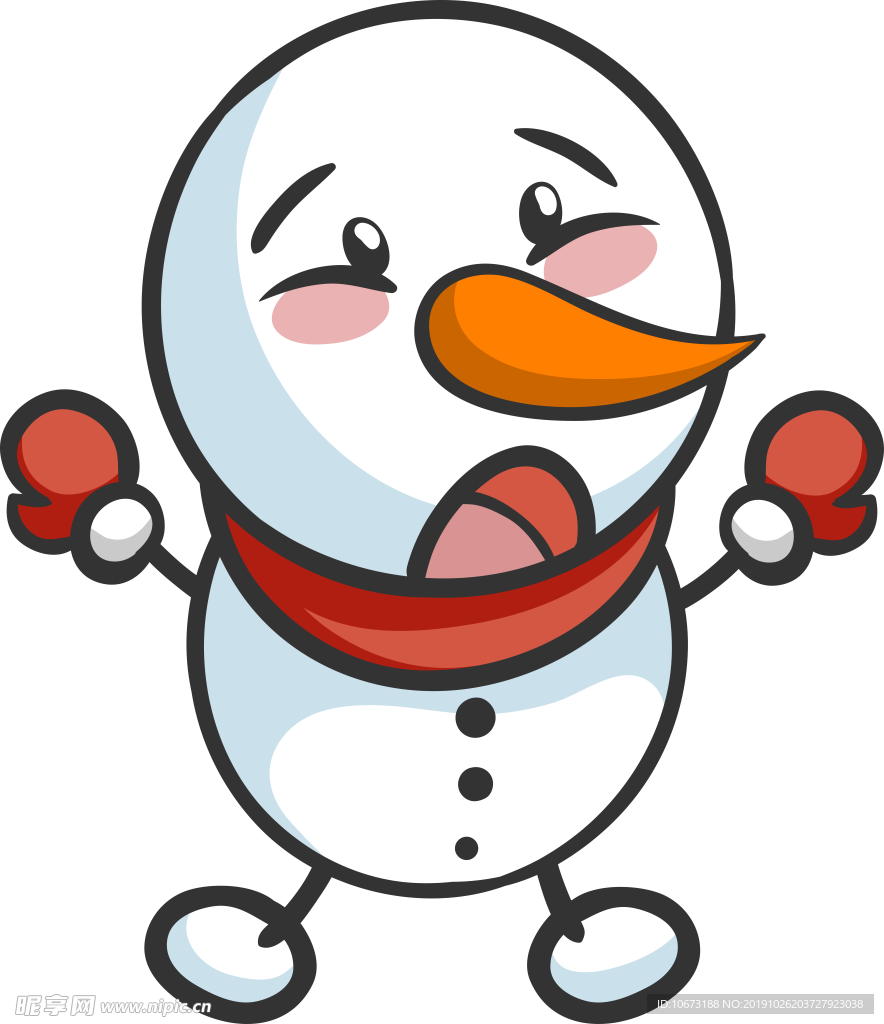 卡通雪人图片