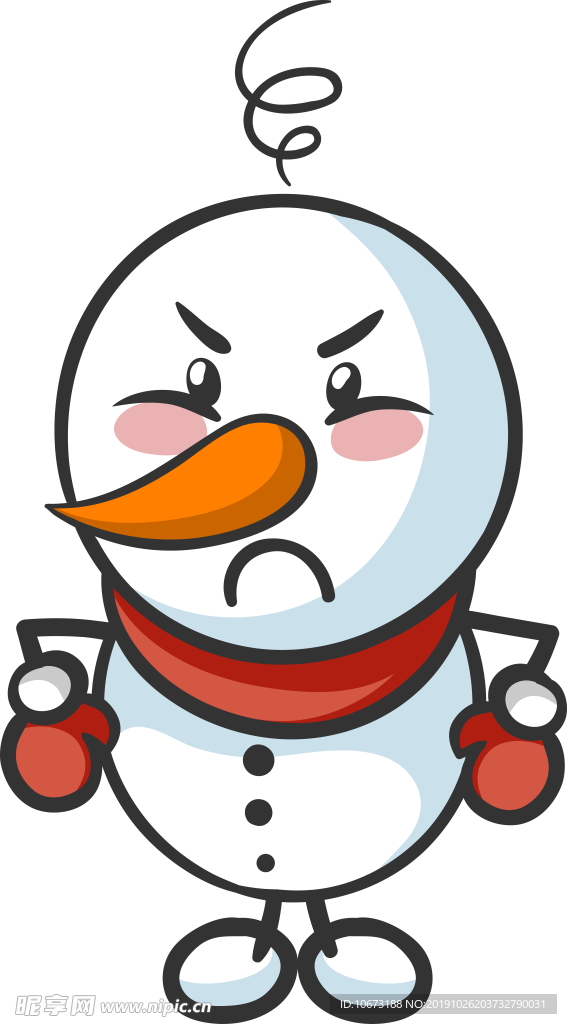 卡通雪人图片