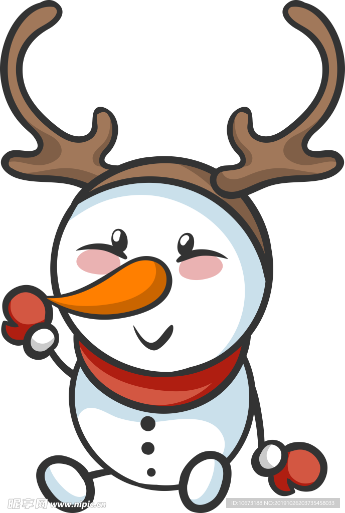 卡通雪人图片