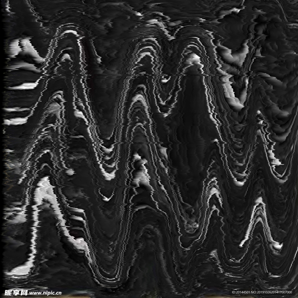 黑白抽象故障风纹理