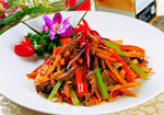 土豆条爆羊杂