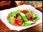 丝瓜烩油条
