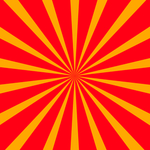 橙色放射光