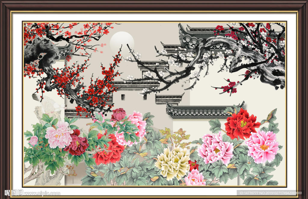 牡丹国画