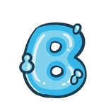矢量卡通字母
