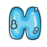 矢量卡通字母