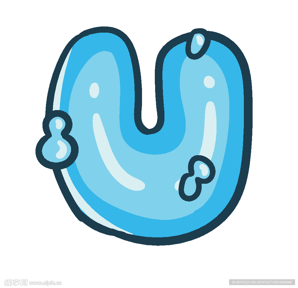 矢量卡通字母