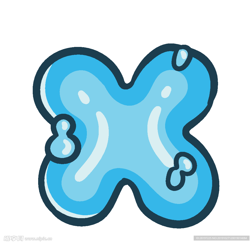 矢量卡通字母