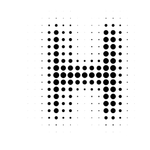 矢量点阵字母
