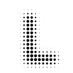 矢量点阵字母