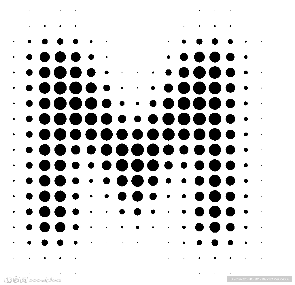 矢量点阵字母