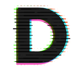 矢量发光霓虹字母