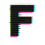 矢量发光霓虹字母