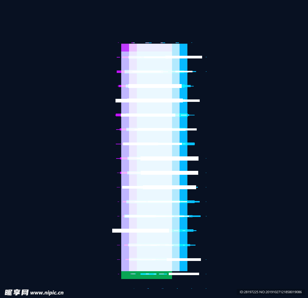 矢量发光霓虹字母