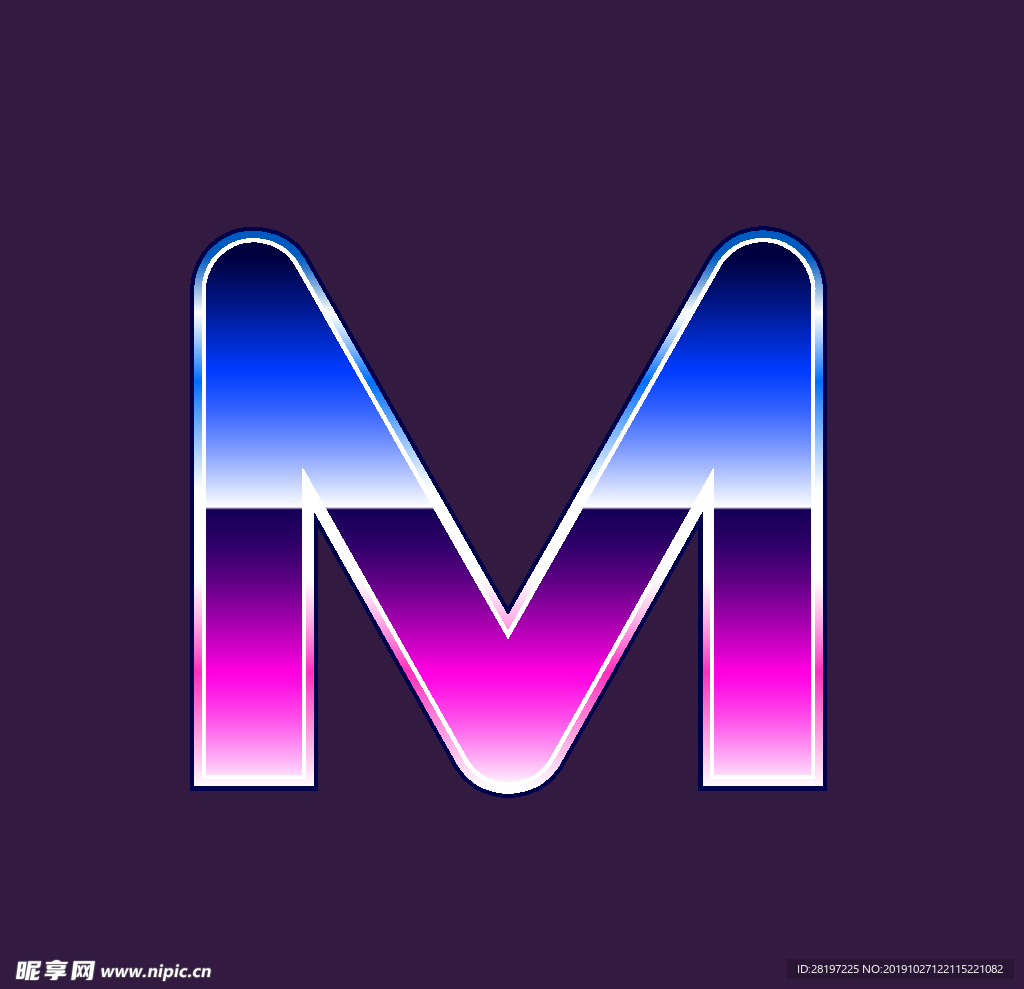 矢量卡通字母