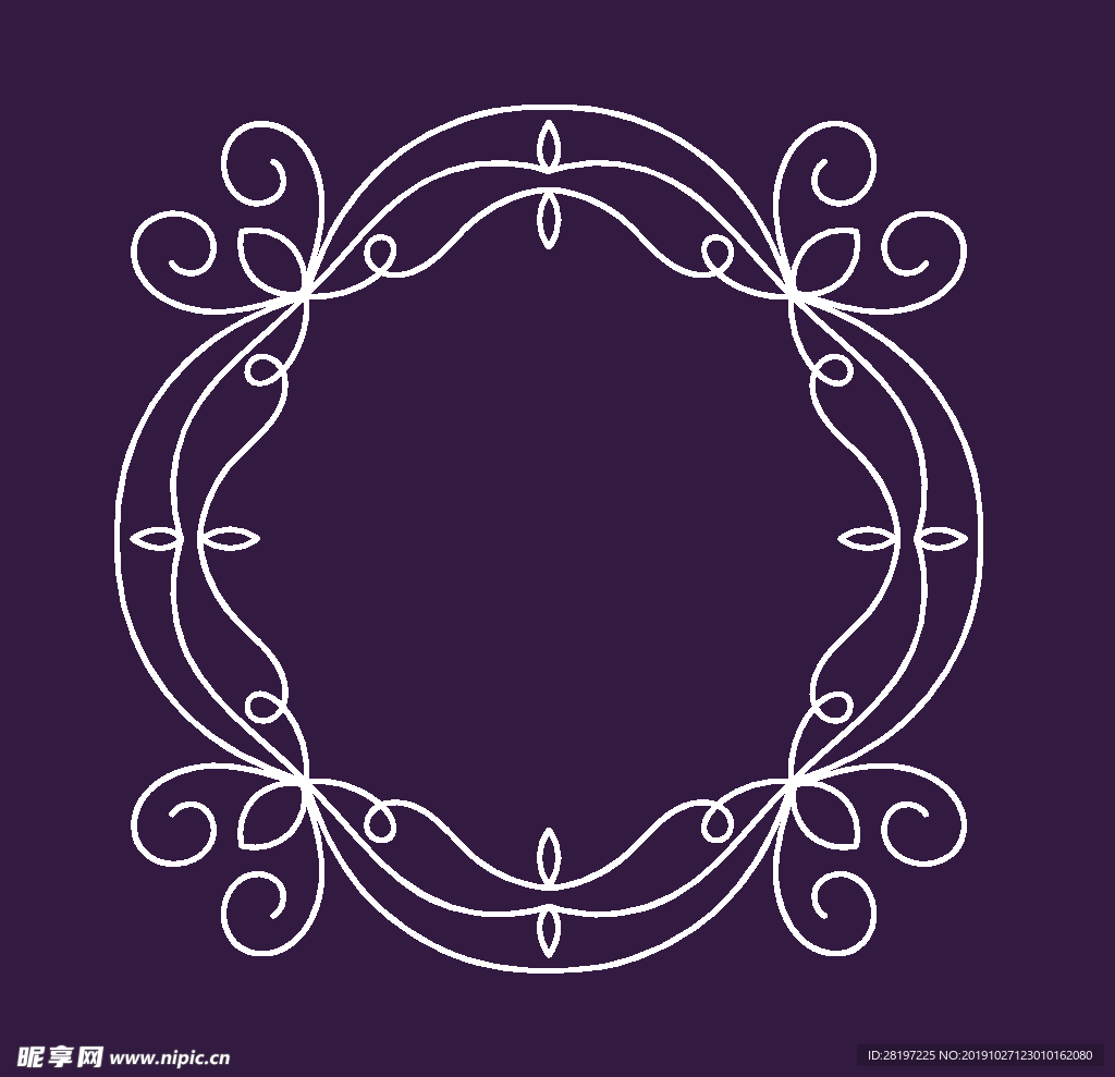 欧式花纹字母