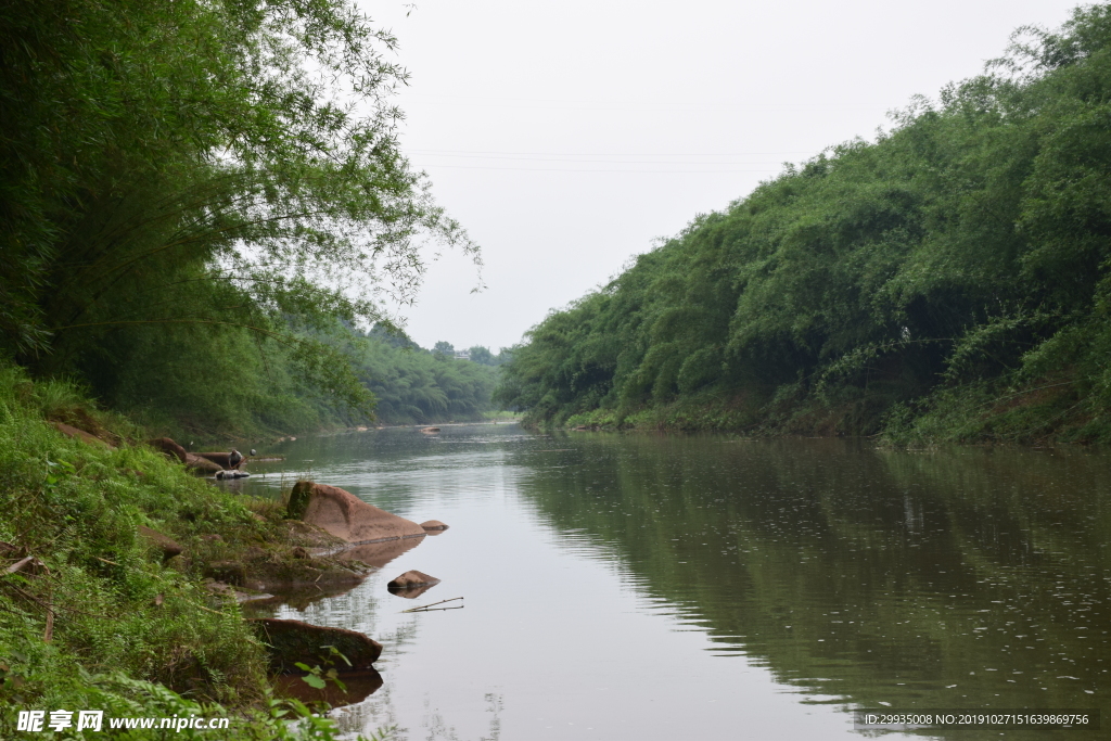 山水翠竹