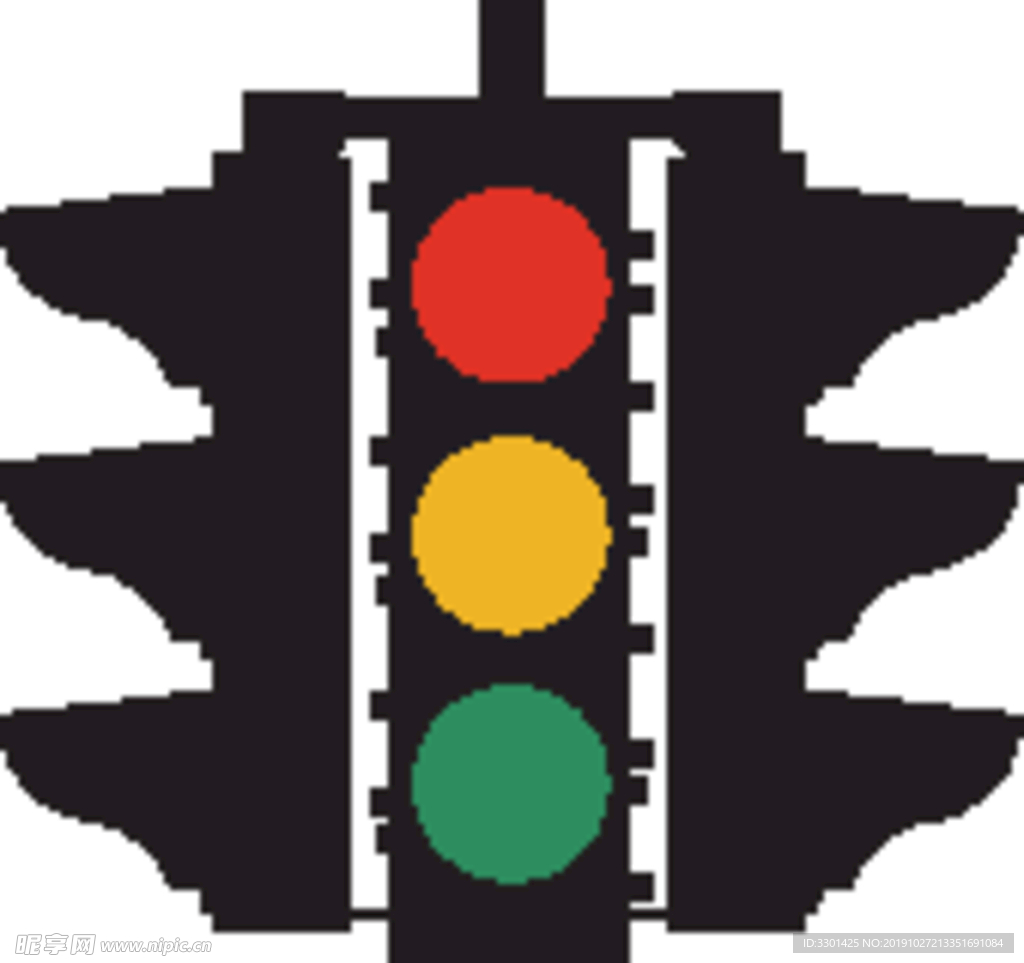 外国交通图标 红绿灯标识