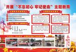 不忘初心牢记使命主题教育展板