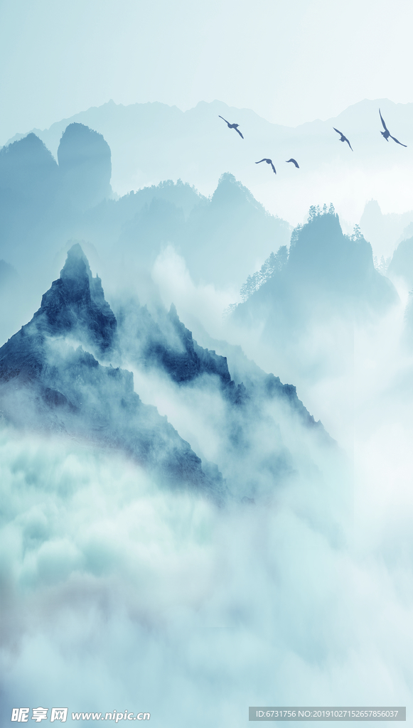 水墨山水画