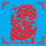 鸡剪纸