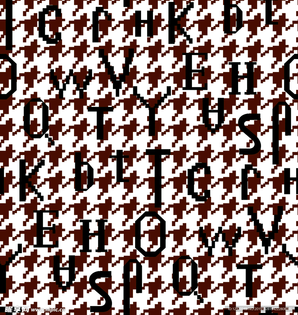大牌千鸟字母