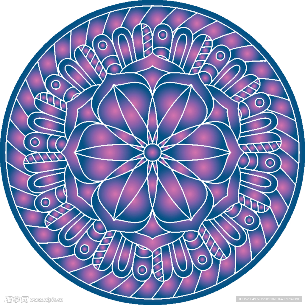 曼陀罗花纹