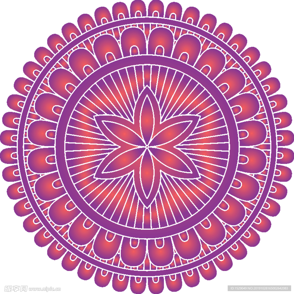 曼陀罗花纹