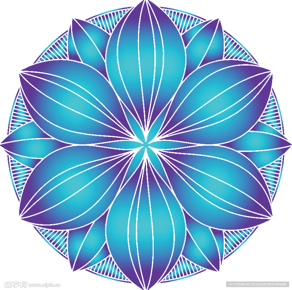 曼陀罗花纹