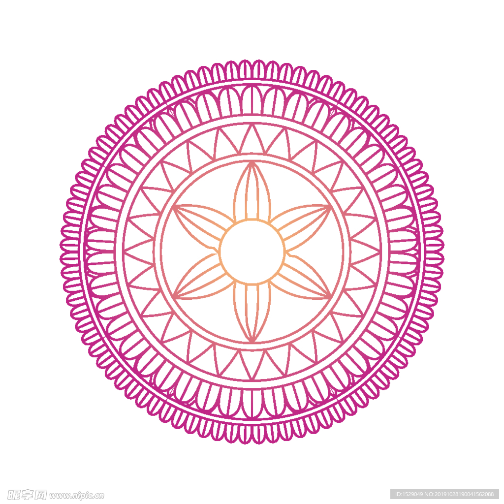 曼陀罗花纹