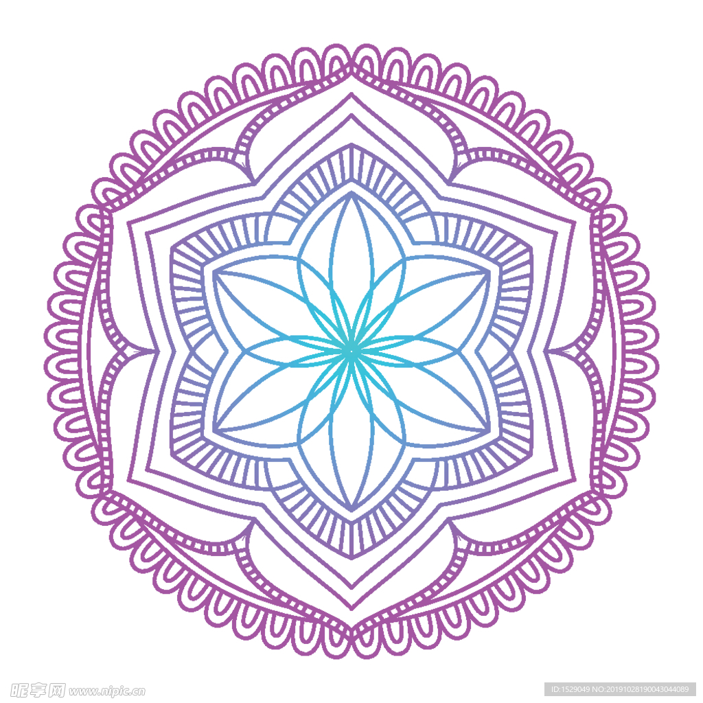 曼陀罗花纹