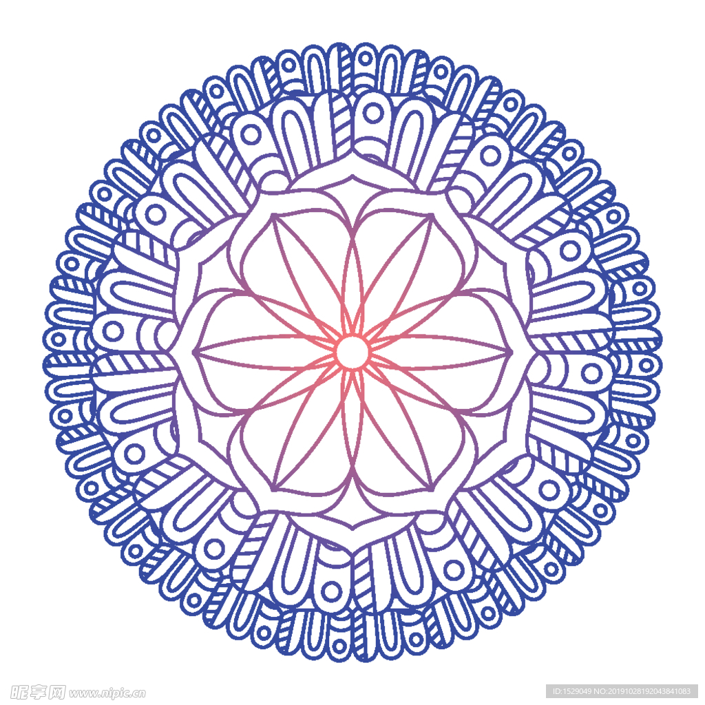 曼陀罗花纹