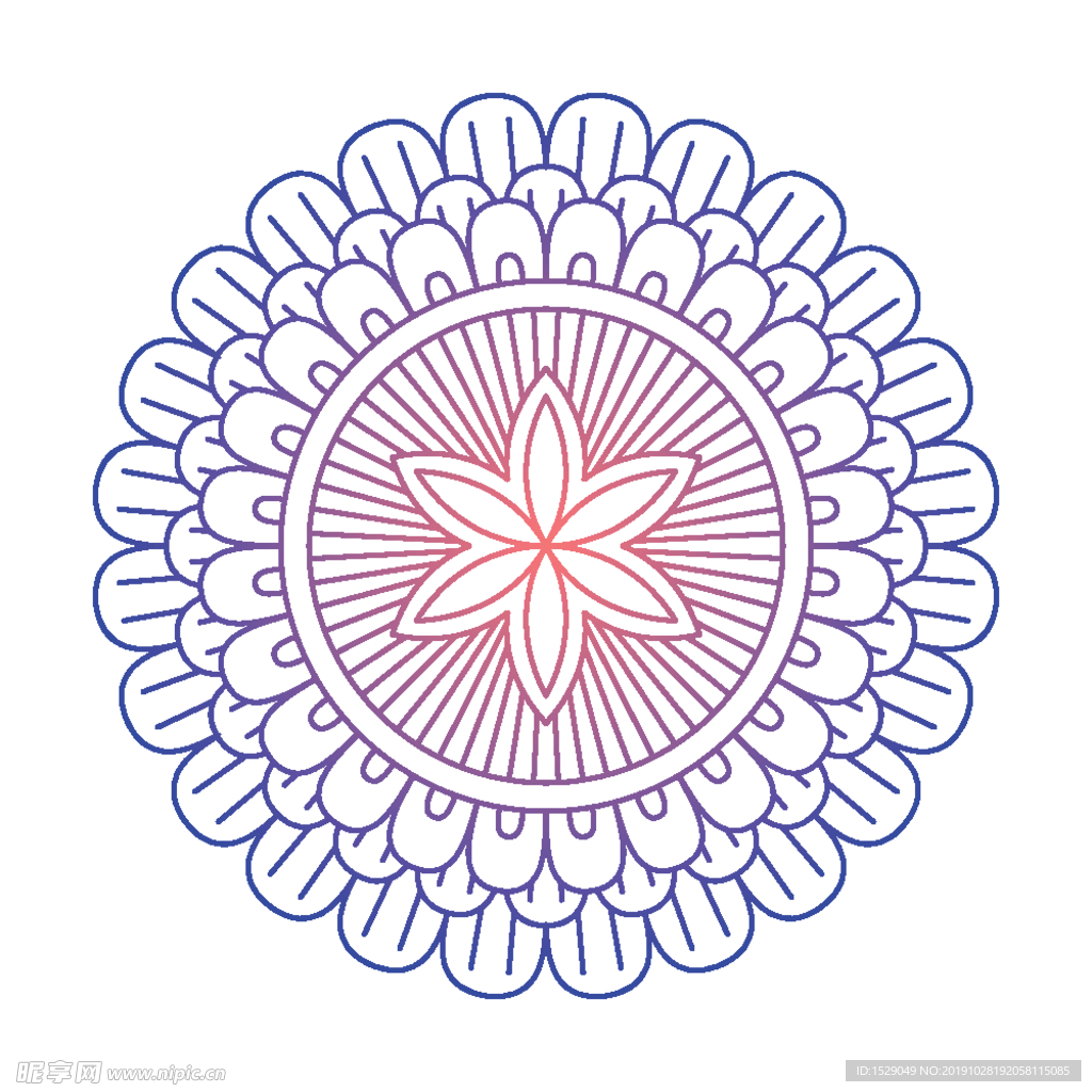 曼陀罗花纹
