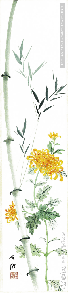 中国风竹子绘画